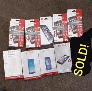 HD tempered glass screen protectors IPHONE/GALAXY